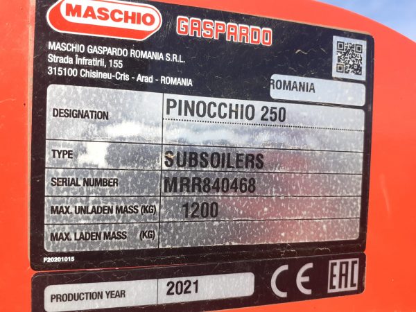 SCARIFICATOR PINOCCHIO 250/5 – MASCHIO GASPARDO