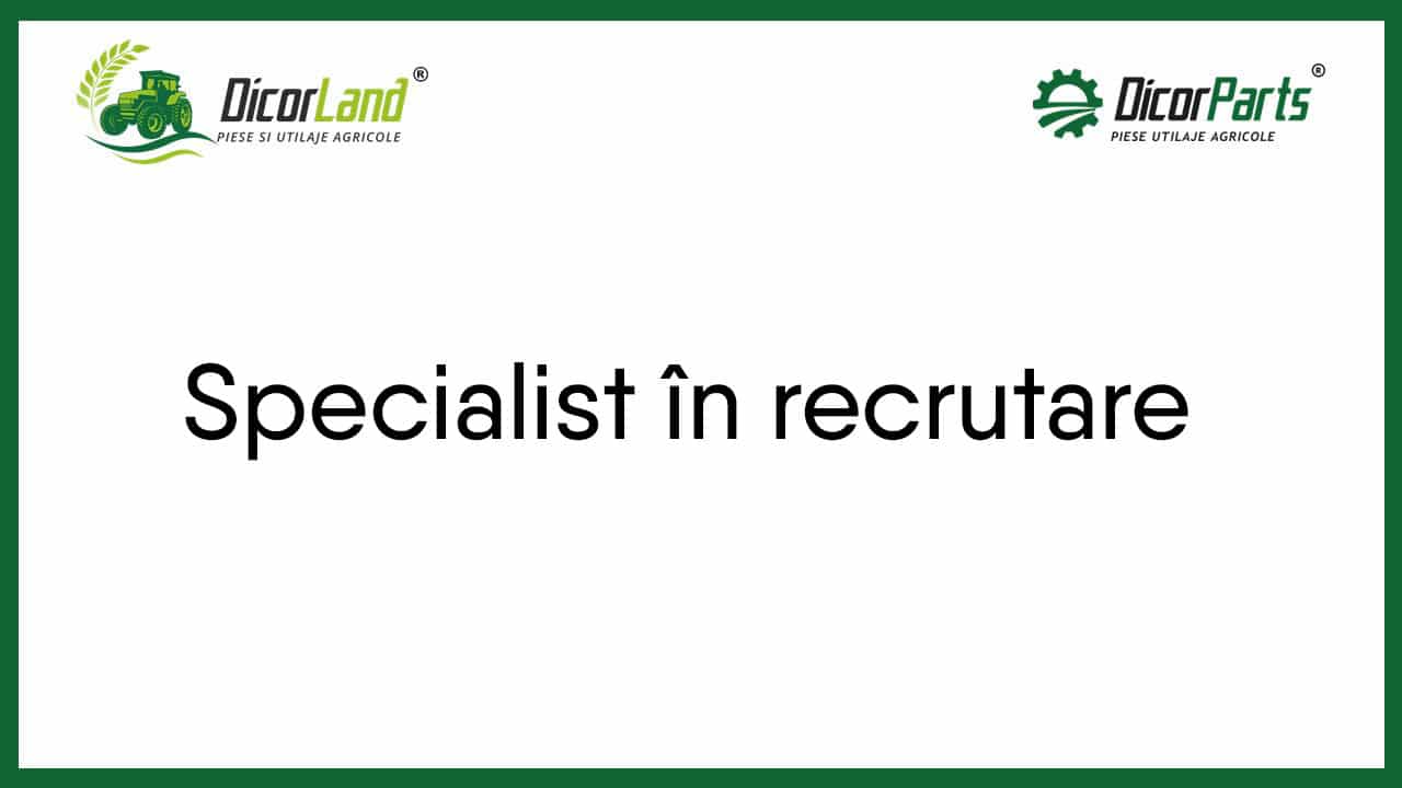 Specialist in recrutare
