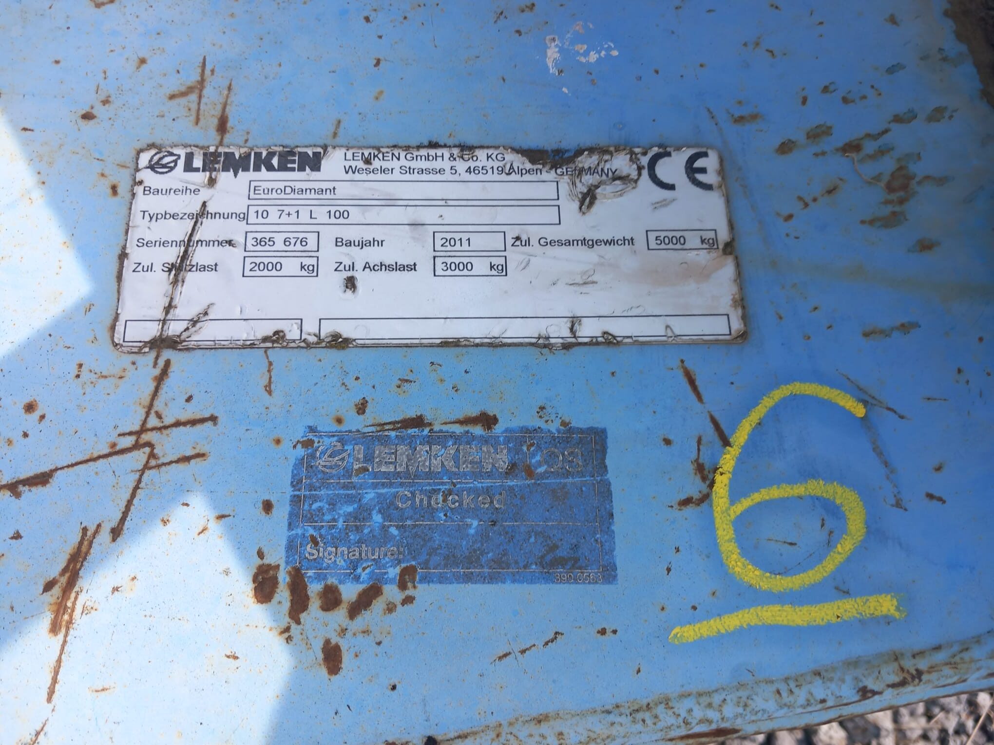 PLUG LEMKEN Euro Diamant 10 7+1 L100 - imagine 3